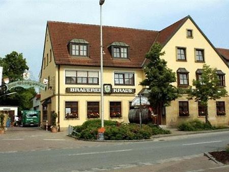 Brauerei Gasthof Kraus Hirschaid Exterior foto