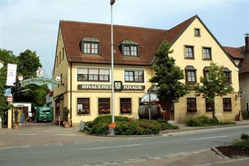 Brauerei Gasthof Kraus Hirschaid Exterior foto